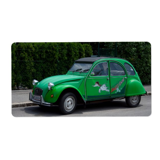 Etiqueta Citroen 2 CV Sauss Ente (Frente)