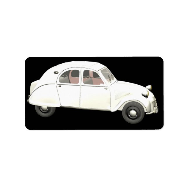 Etiqueta Citroen blanco 2CV (Frente)