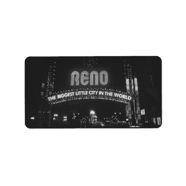 Etiqueta Ciudad de Reno (Frente)