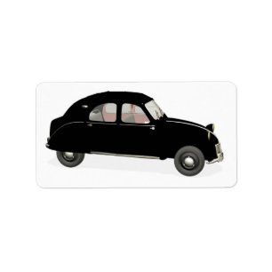 Etiqueta Ciudadano negro 2CV