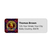 Clan Brown Escudo sobre Tartán