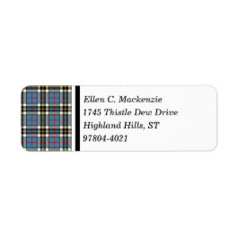 Etiqueta Clan Thompson Blue Dress Tartán
