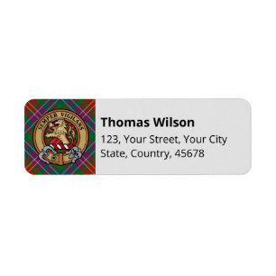 Etiqueta Clan Wilson Modern Tartán