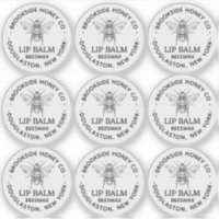 Etiqueta clara para los embalajes de Beeswax Lip