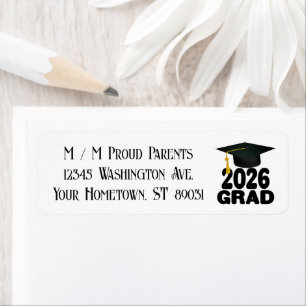 Etiqueta Clase audaz de 2026 Graduación