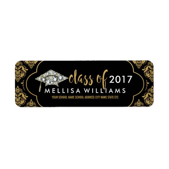 Etiqueta Clase blanca de los diamantes de 2017 damascos del