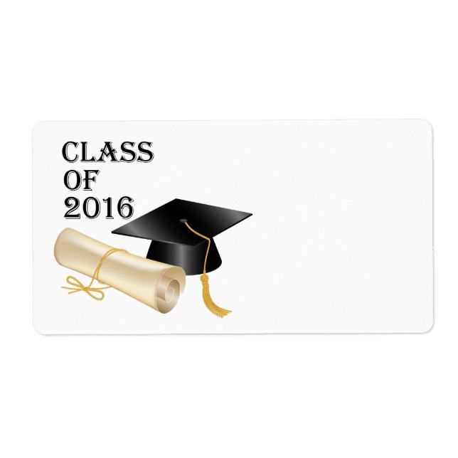 Etiqueta Clase de 2016 (Frente)