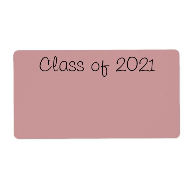Etiqueta Clase de 20201 (Frente)