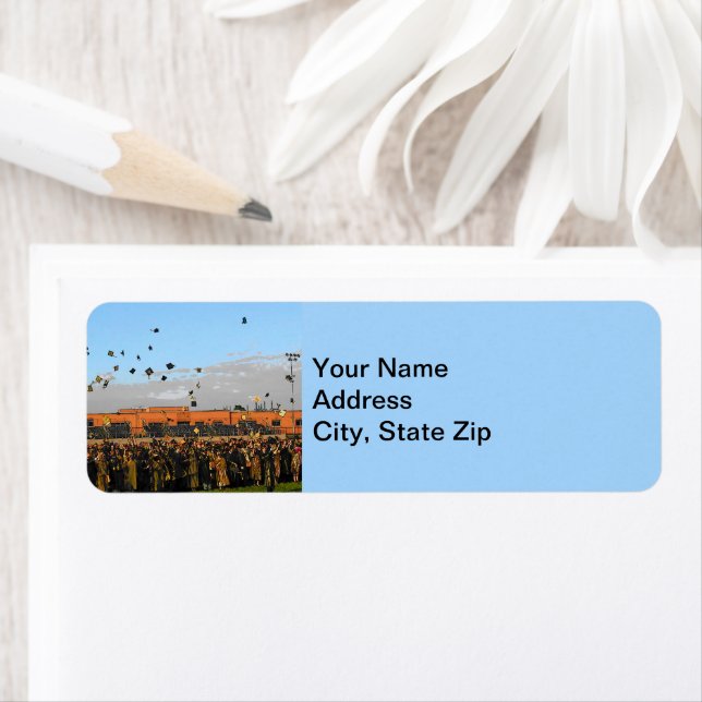 Etiqueta Clase de graduación de 20XX en campo (In situ)