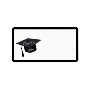 Etiqueta Clase del casquillo 2016 de la graduación