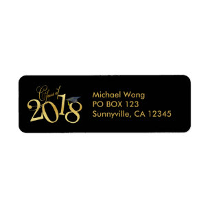 Etiqueta Clase enrrollada del negro y del oro de la