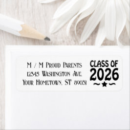 Etiqueta Clase Estrella de 2026 Graduación