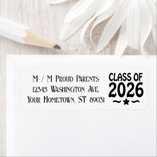 Etiqueta Clase Estrella de 2026 Graduación