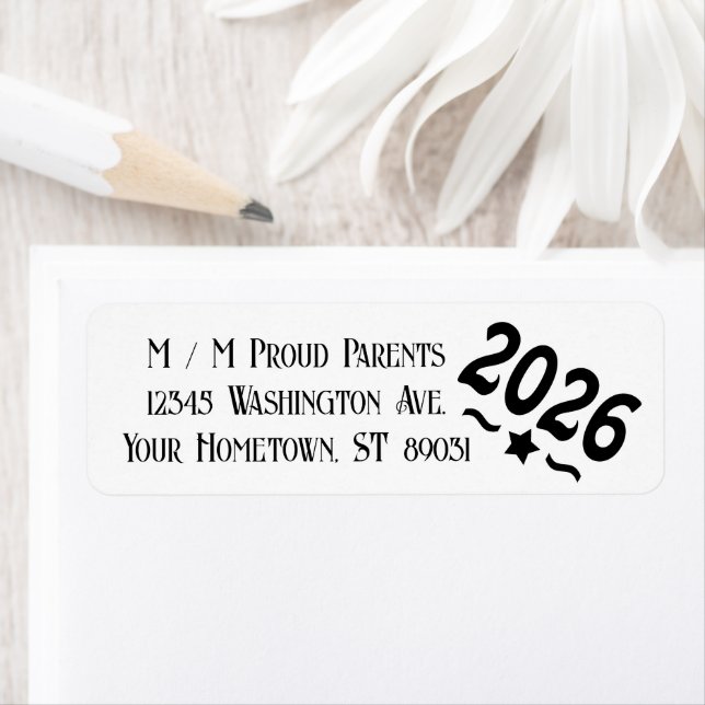 Etiqueta Clase Estrella de 2026 Graduación (In situ)