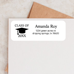 Etiqueta Clase personalizada de la invitación a graduación 