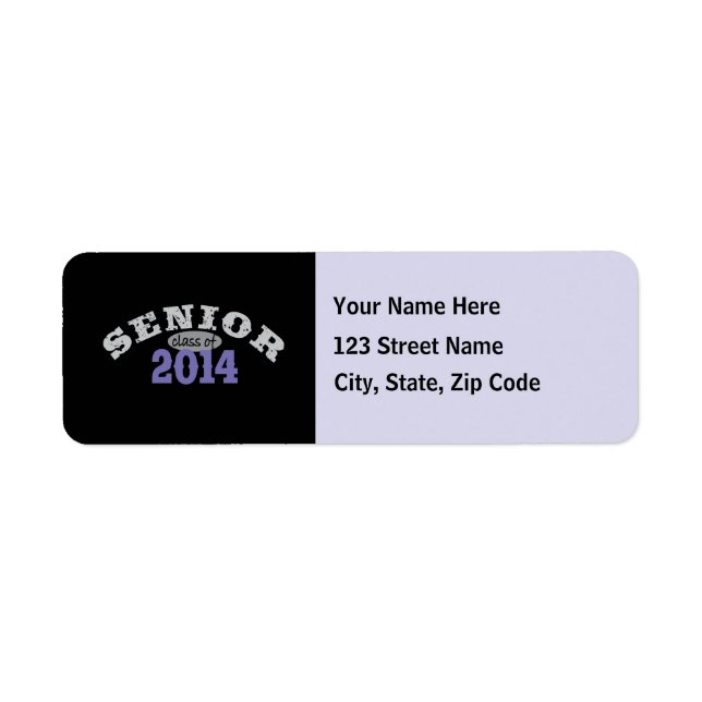 Etiqueta Clase superior de 2014 (Frente)