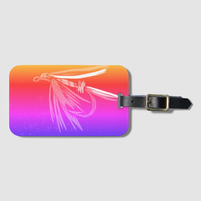 Etiqueta clásica de equipaje de vuelo (Anverso horizontal)