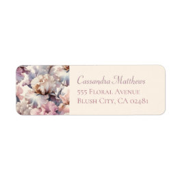 Etiqueta clásica elegante de dirección de devoluci