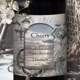 Etiqueta clásica italiana de vino