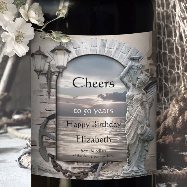 Etiqueta clásica italiana de vino (Subido por el creador)