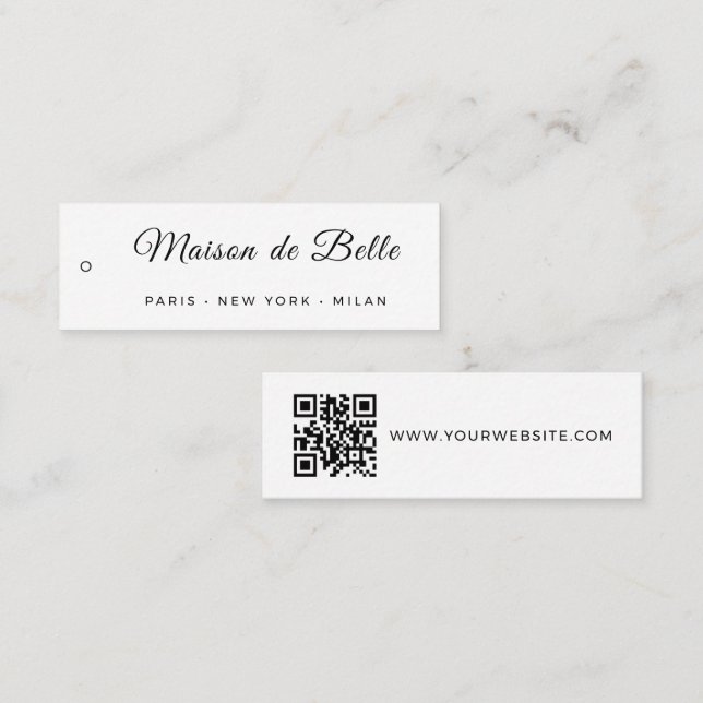 Etiqueta clásica Maison de Belle Script Paris delg (Anverso / Reverso)