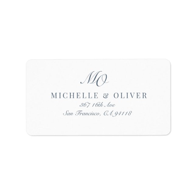 Etiqueta Clásico de caligrafía (Frente)