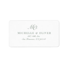 Etiqueta Clásico de caligrafía