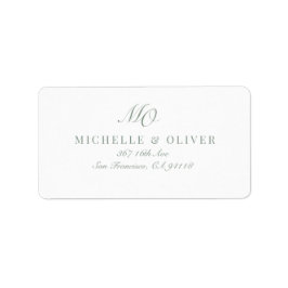 Etiqueta Clásico de caligrafía