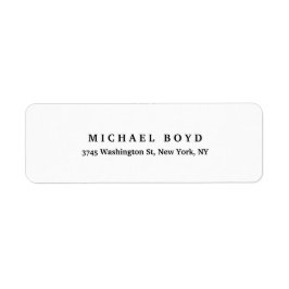 Etiqueta Clásico de estilo retro único blanco negro