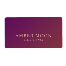 Etiqueta Clásico Elegante Profesional Color Vino Burgundy