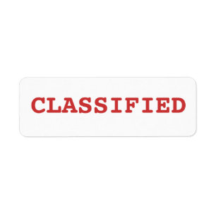 Etiqueta clasificado