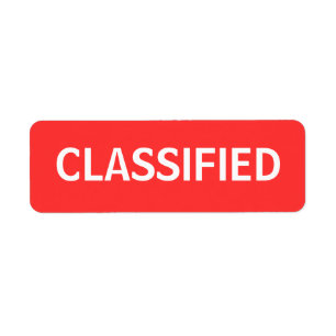 Etiqueta clasificado
