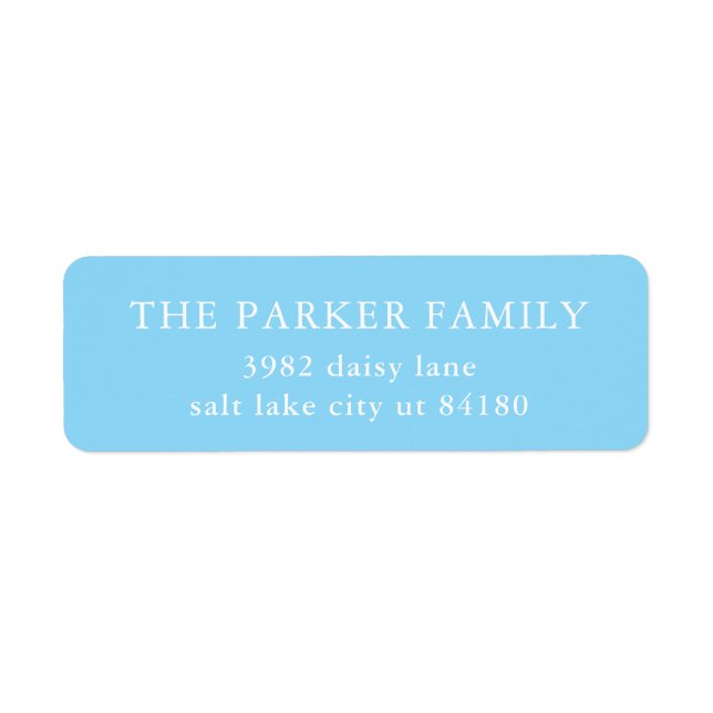 Etiqueta Classic Baby Boy Blue Birth Announcement Envelope (Frente)