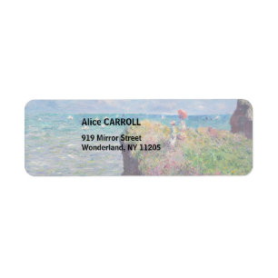 Etiqueta Claude Monet - Camino acantilado en Pourville