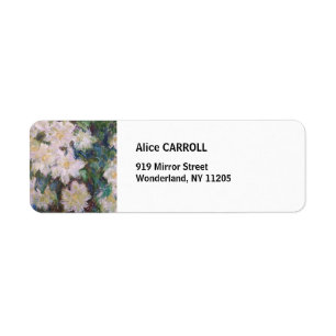 Etiqueta Claude Monet - Clemátides blancas