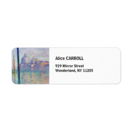 Etiqueta Claude Monet - Gran Canal, Venecia