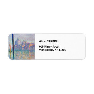 Etiqueta Claude Monet - Gran Canal, Venecia
