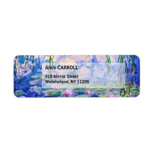 Etiqueta Claude Monet - Nenúfares / Nympheas 1919