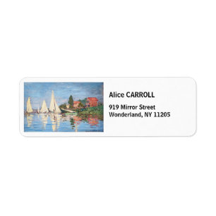 Etiqueta Claude Monet - Regattas en Argenteuil