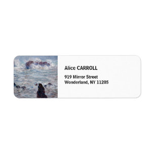 Etiqueta Claude Monet - Tormenta frente a la costa de Belle