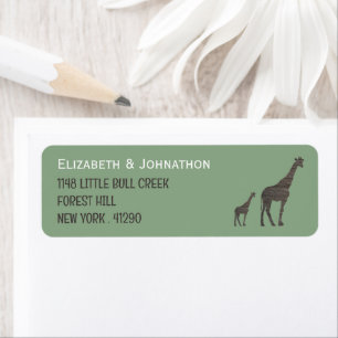 Etiqueta Clay Safari Giraffe, Boda ruso