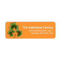 Clovers d1 Irlandés St. Patrick's Day Address Labe