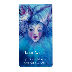 ETIQUETA CLOWN IN BLUE