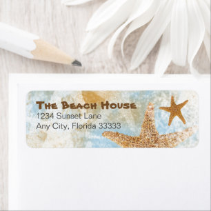 Etiqueta Coastal Beach Sea Stars Starfish