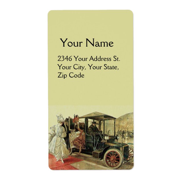 ETIQUETA COCHE RETRO , RESTAURACIÓN AUTOMÁTICA 2 (Frente)