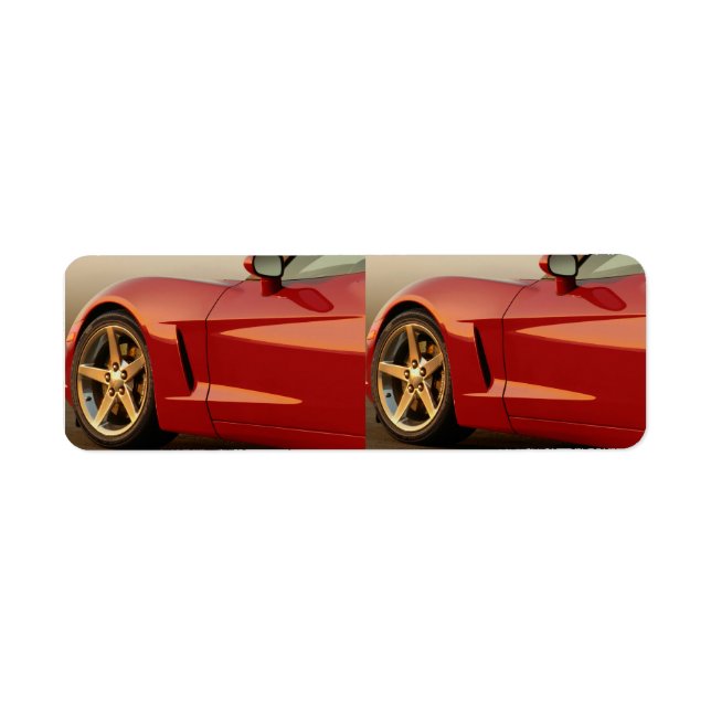 Etiqueta Coches de ventanas divididas clásicas (Frente)