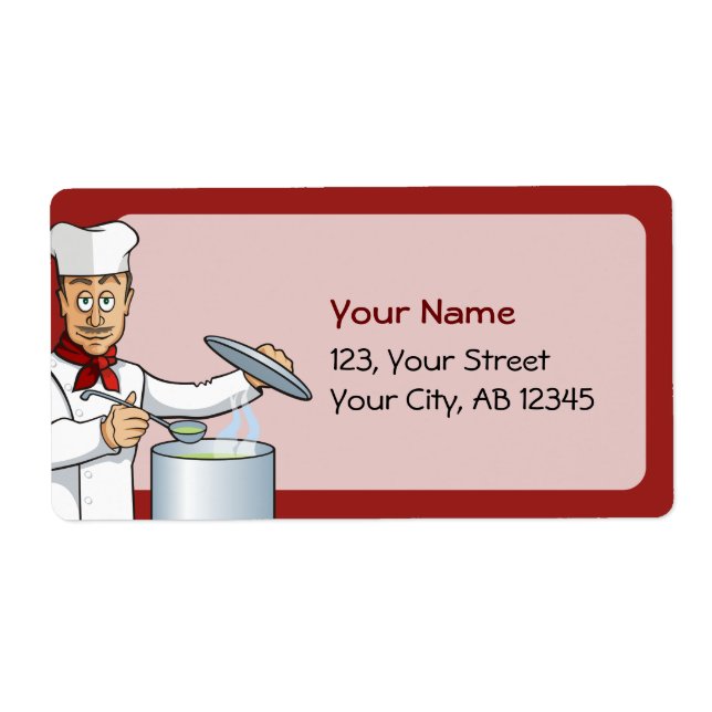 Etiqueta Cocina de Chef (Frente)