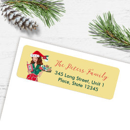 Etiqueta Cocina de pediculovadores navideños cocina a Santa