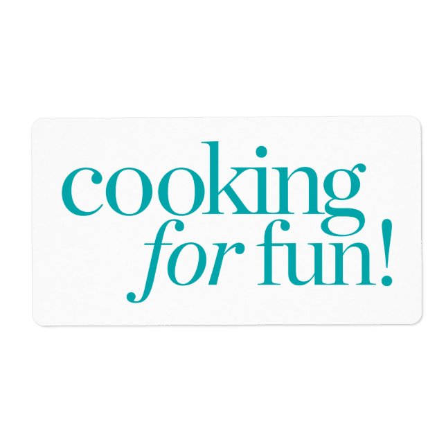 Etiqueta Cocina Divertida (Frente)