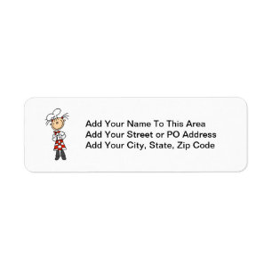 Etiqueta Cocinero de sexo femenino